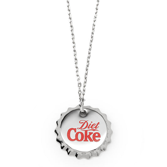 Diet Coke Bottle Cap Red Necklace Image 1