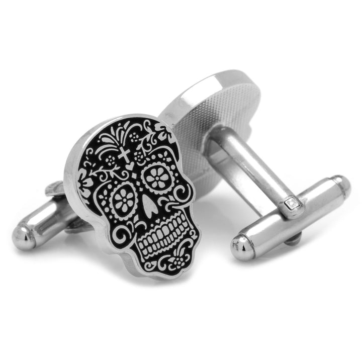 Silver Day of the Dead Cufflinks Image 2