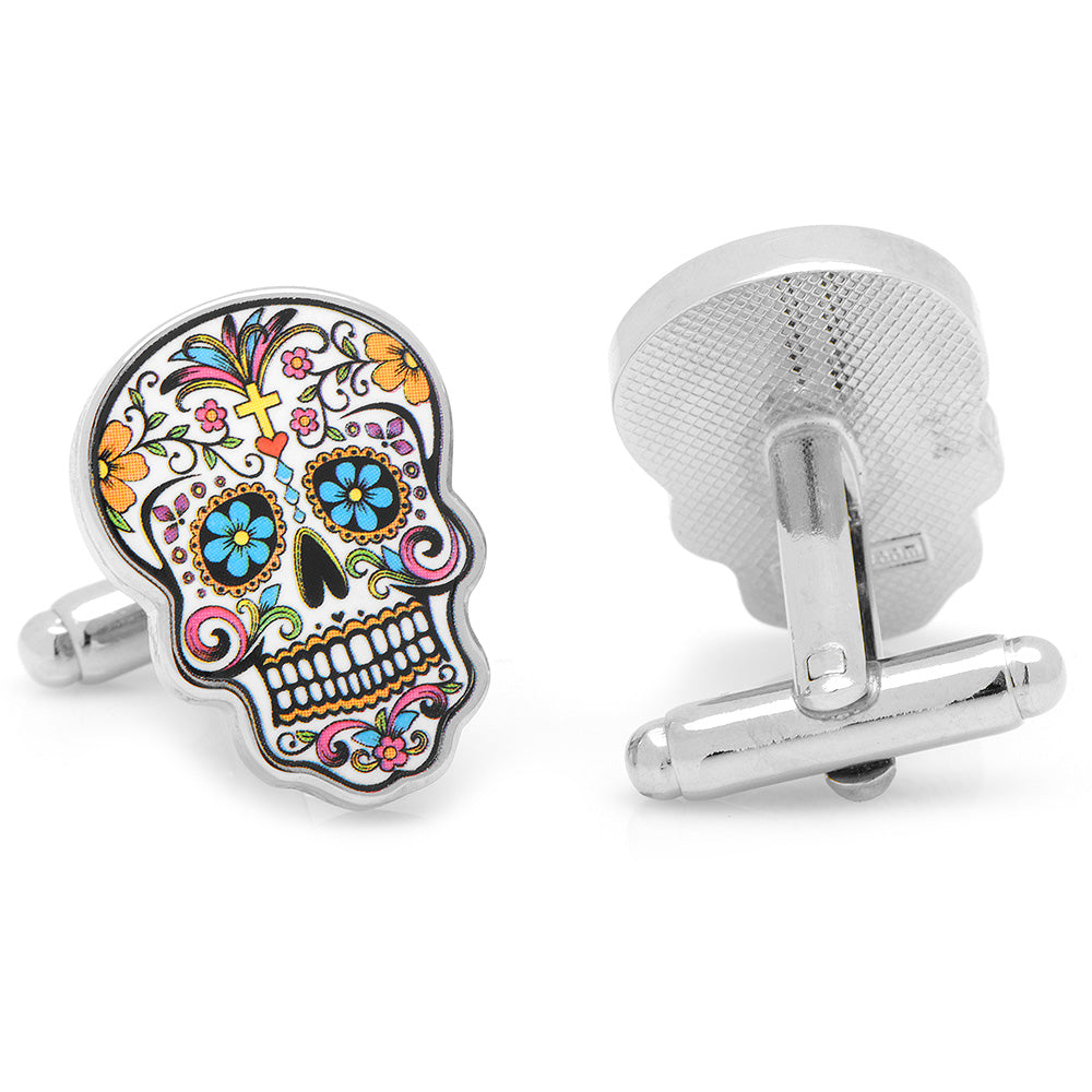 Day of the Dead Skull Cufflinks Image 2