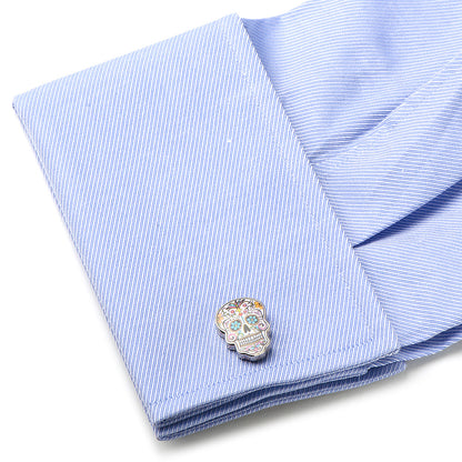 Day of the Dead Skull Cufflinks Image 3