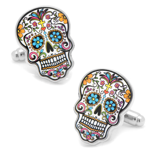 Day of the Dead Skull Cufflinks Image 1