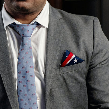 Stars and Stripes Pocket Square Image 2