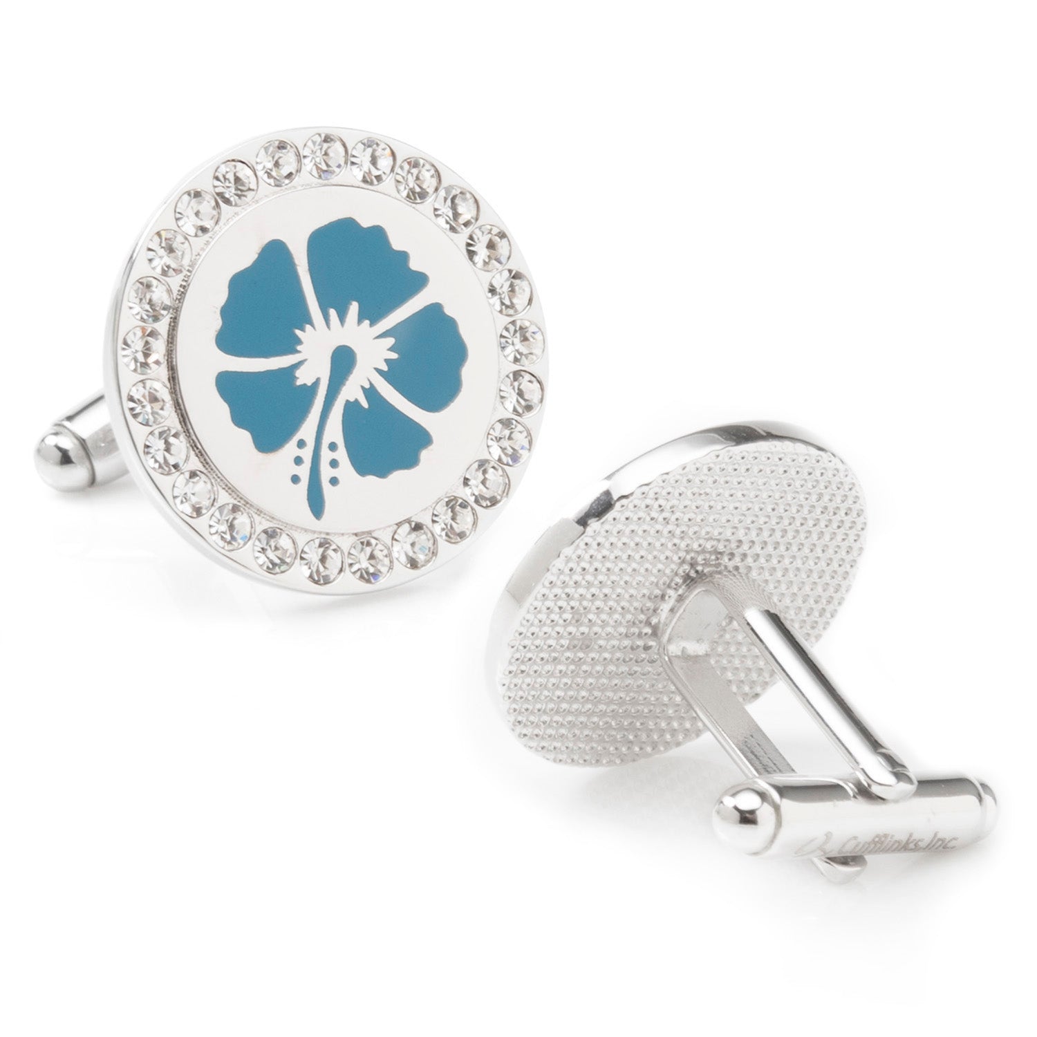 Blue Flower Cufflinks Image 2