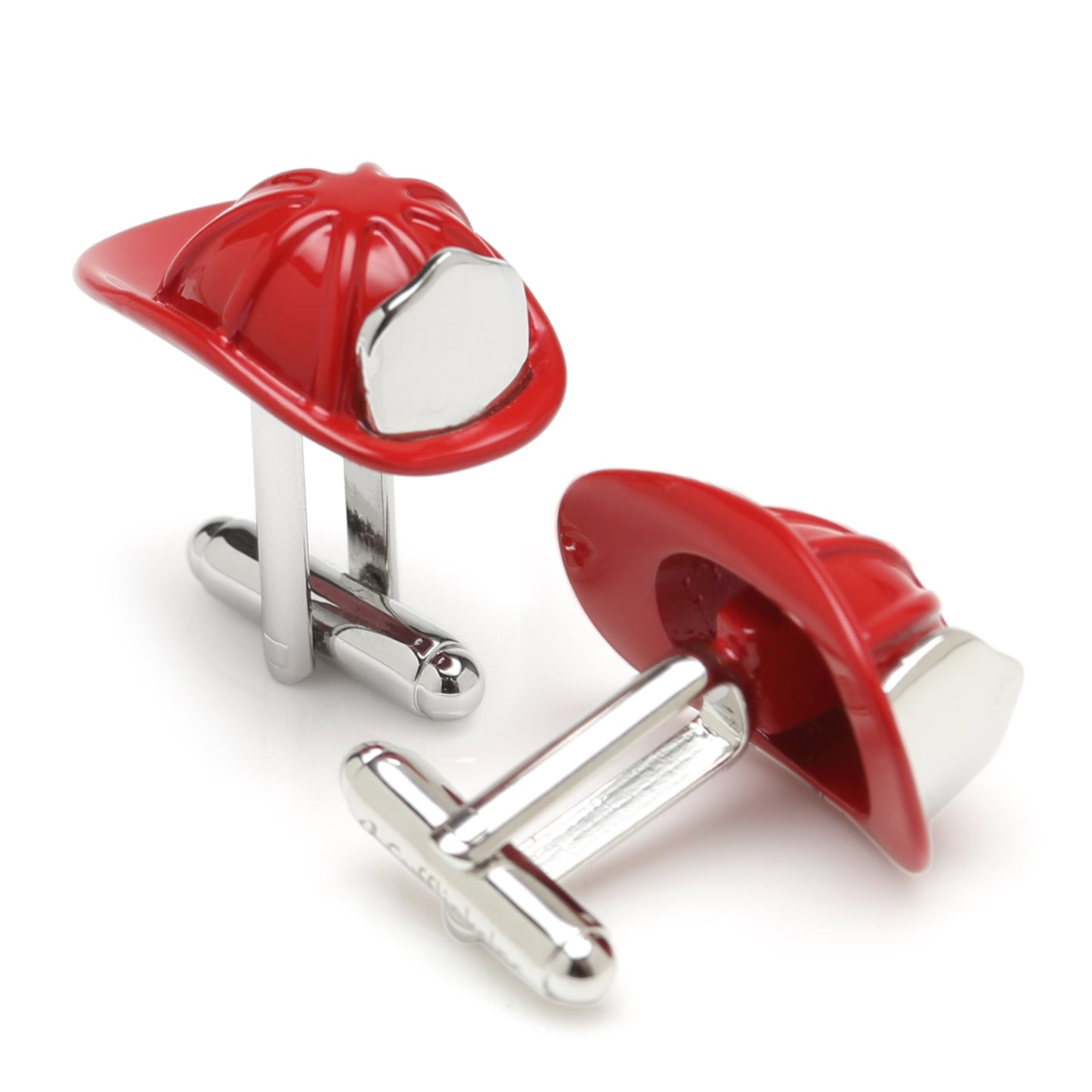 3D Fireman Hat Cufflinks Image 2