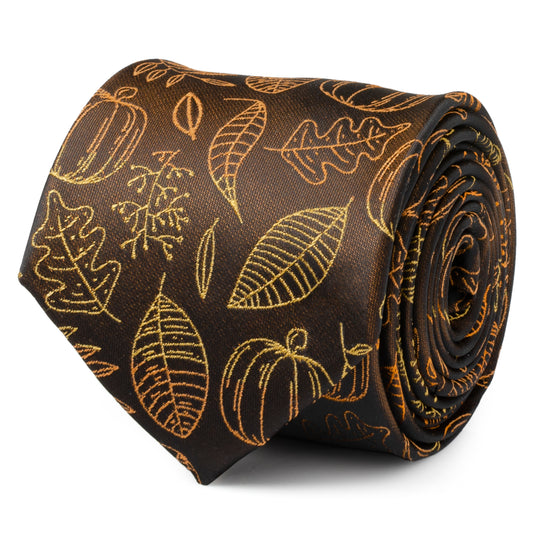 Fall Spice Men's Brown Tie Image 1