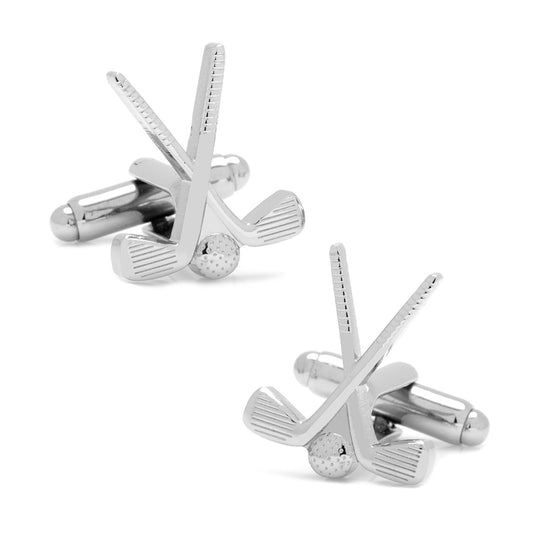 Golf Clubs Cufflinks Image 1