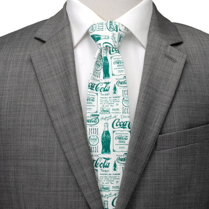 Coca-Cola Green Bottle Men's Tie Image 2