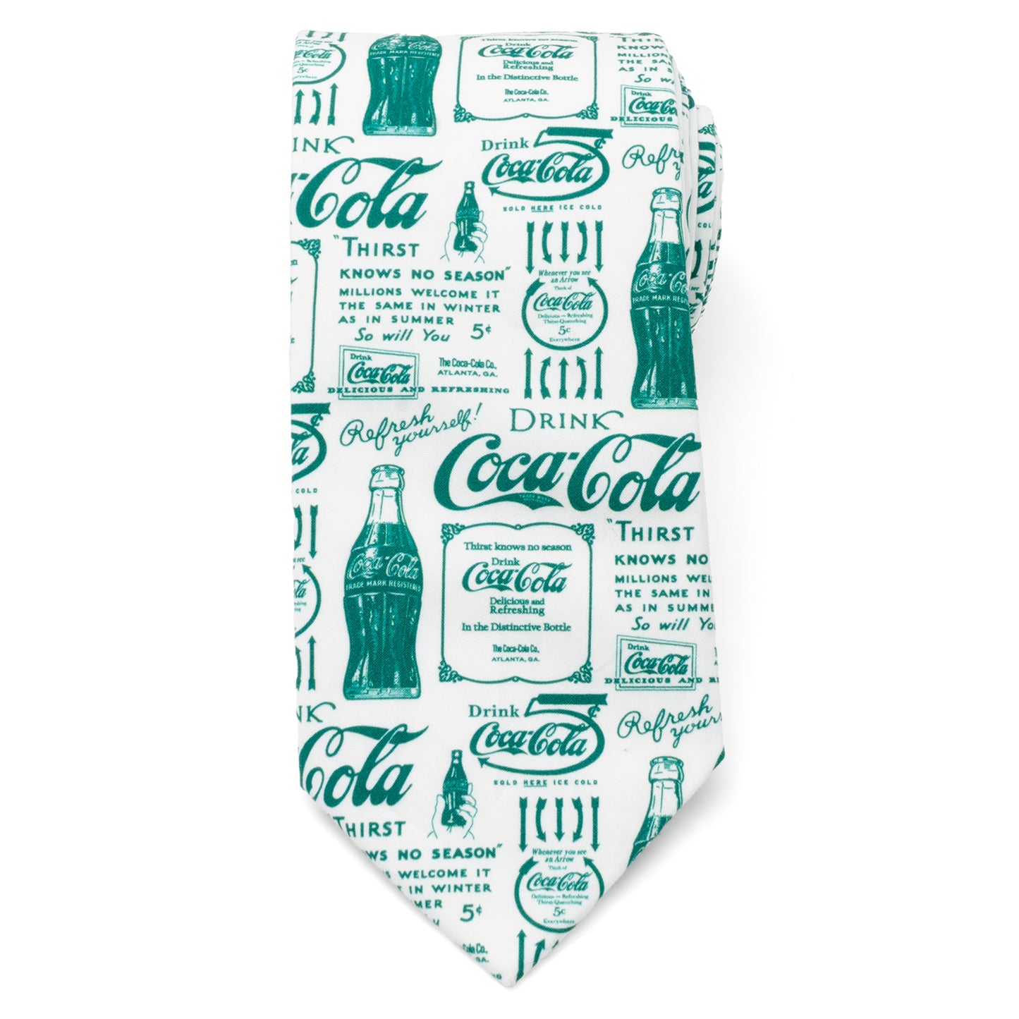 Coca-Cola Green Bottle Men's Tie Image 3