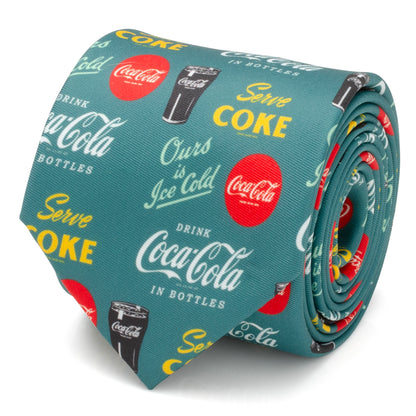 Coca-Cola Green Men's Tie Image 1