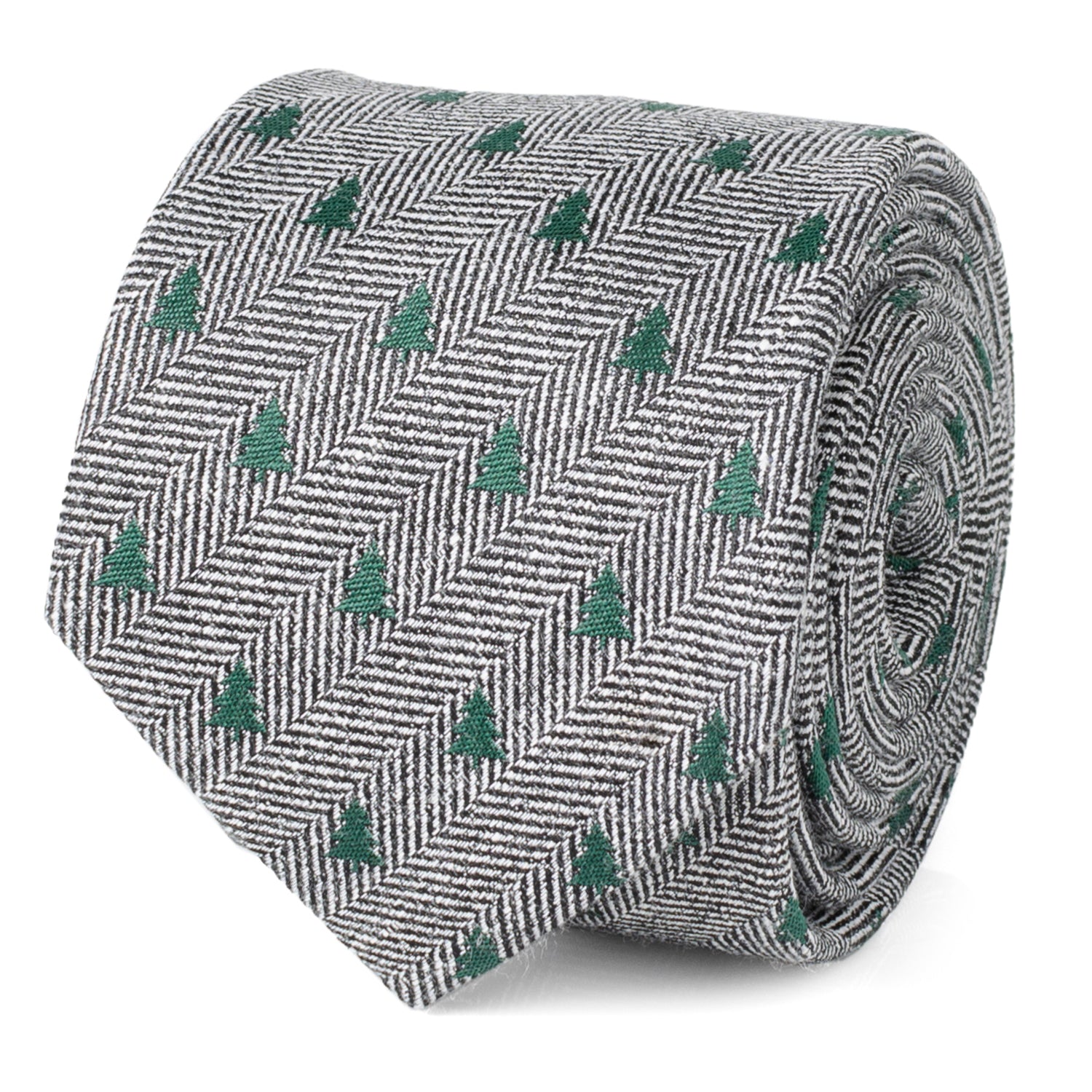 Holiday Tree Herringbone Tie Image 1