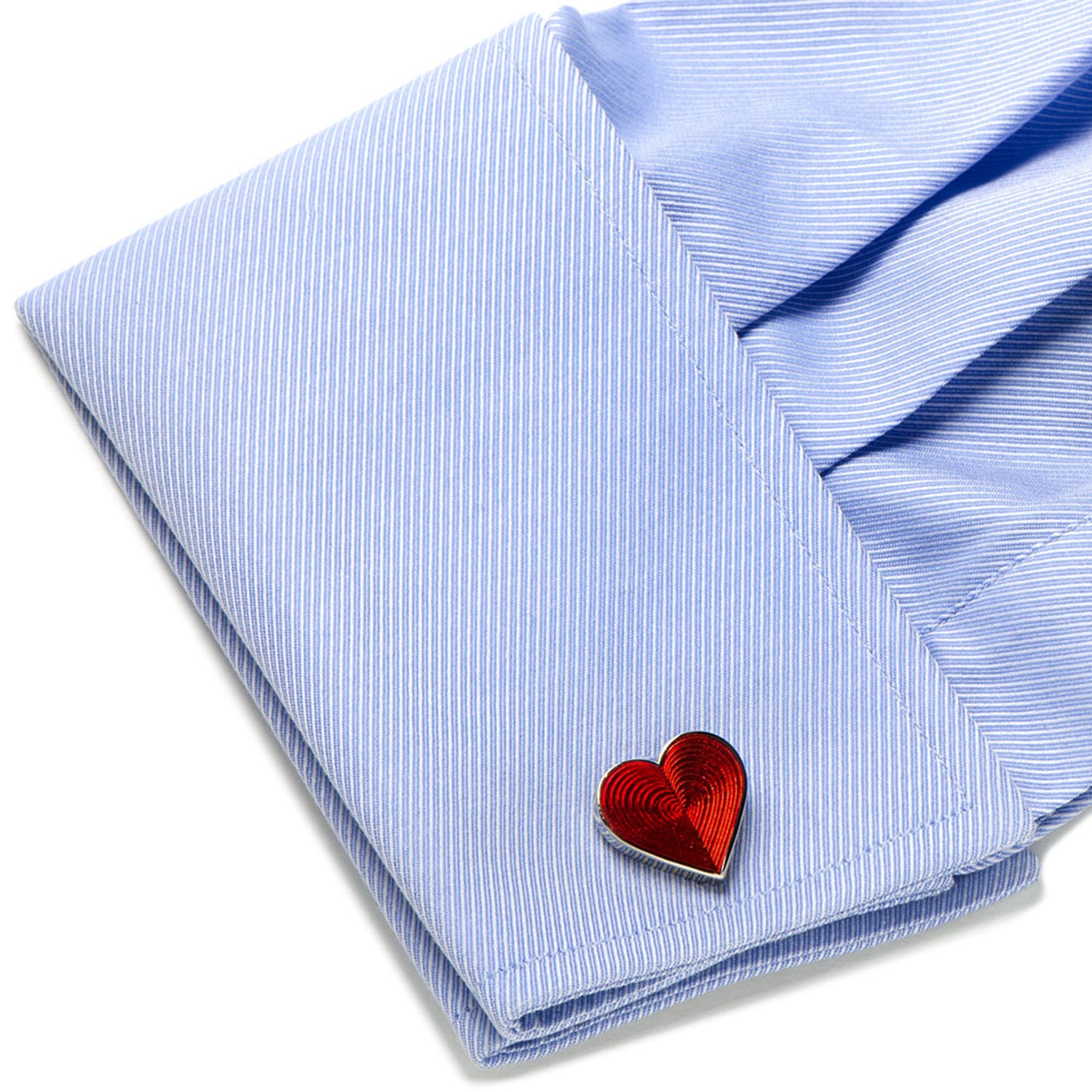 Red Heart Cufflinks Image 3