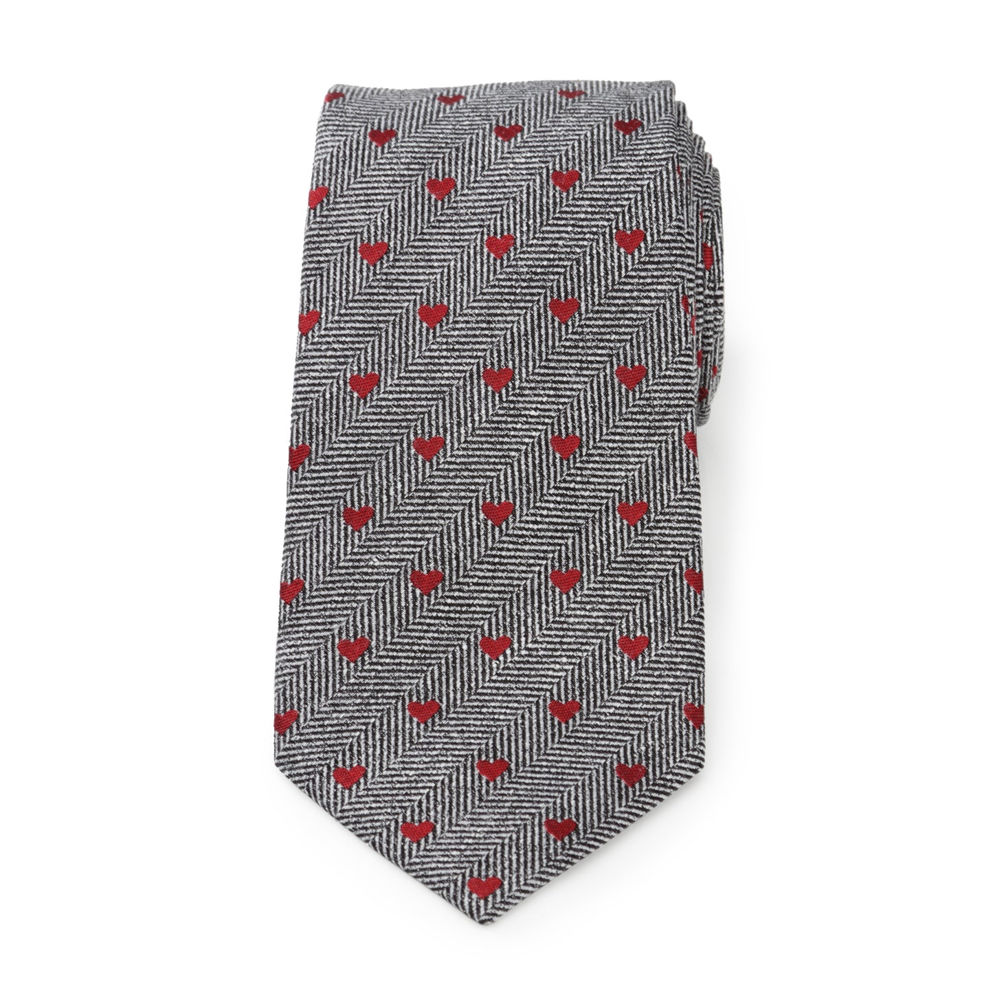 Herringbone Heart Men's Tie Image 3