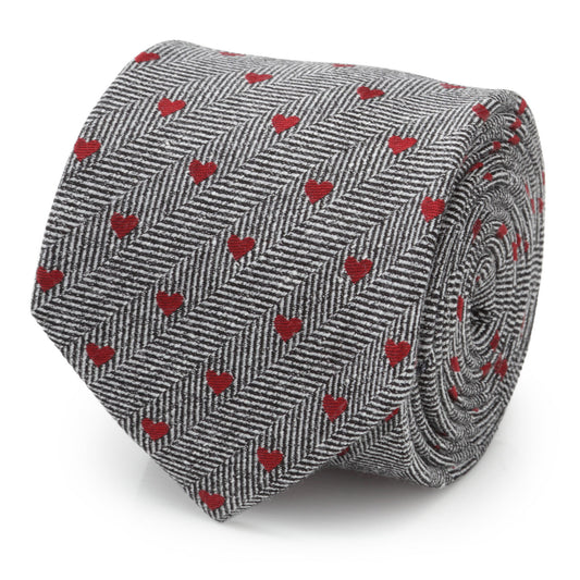 Herringbone Heart Men's Tie Image 1