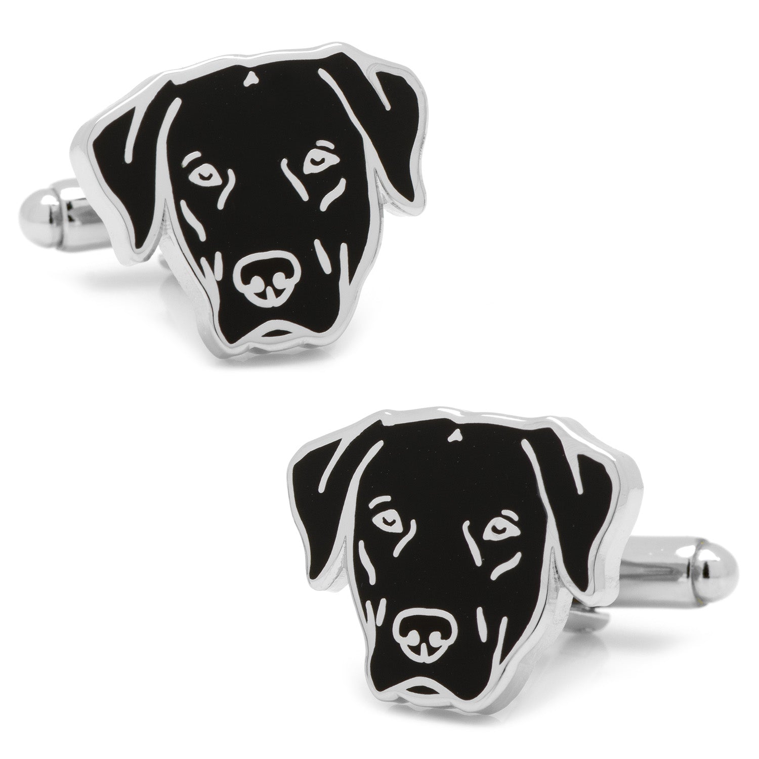 Black Labrador Cufflinks Image 1