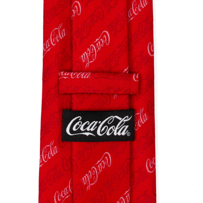 Coca-Cola Logo Red Men's Tie Image 5