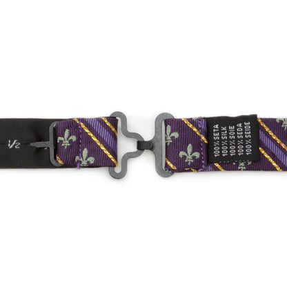 Mardi Gras Stripe Bow Tie Image 3