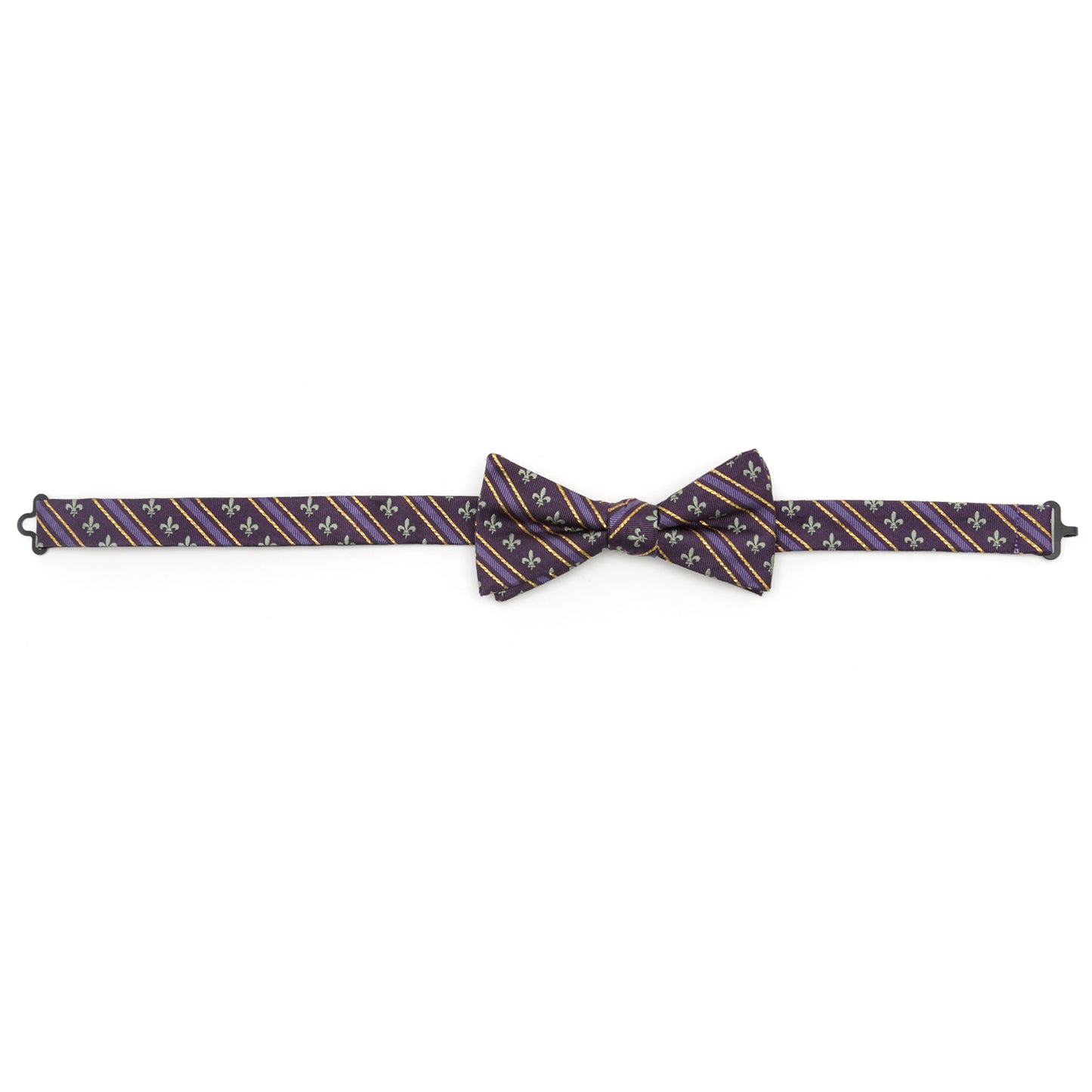 Mardi Gras Stripe Bow Tie Image 5