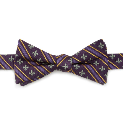 Mardi Gras Stripe Bow Tie Image 1