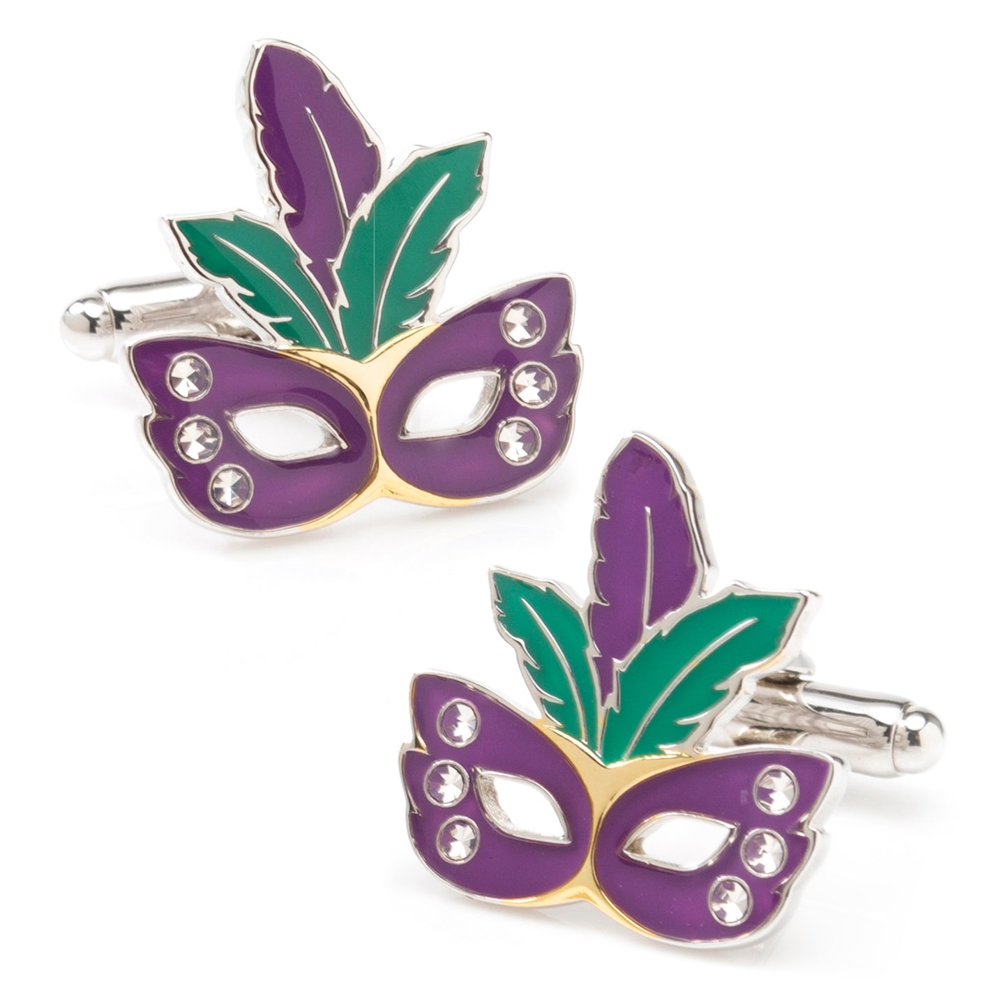 Mardi Gras Cufflinks Image 1