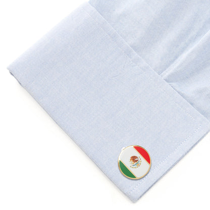 Mexico Flag Cufflinks Image 3