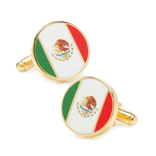 Mexico Flag Cufflinks Image 1