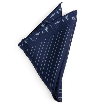 Nautical Blue Pocket Square Image 2