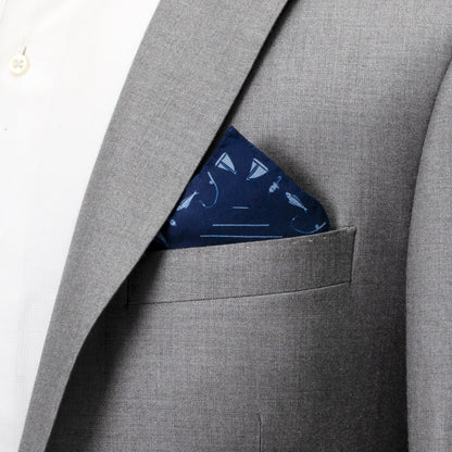 Nautical Blue Pocket Square Image 4