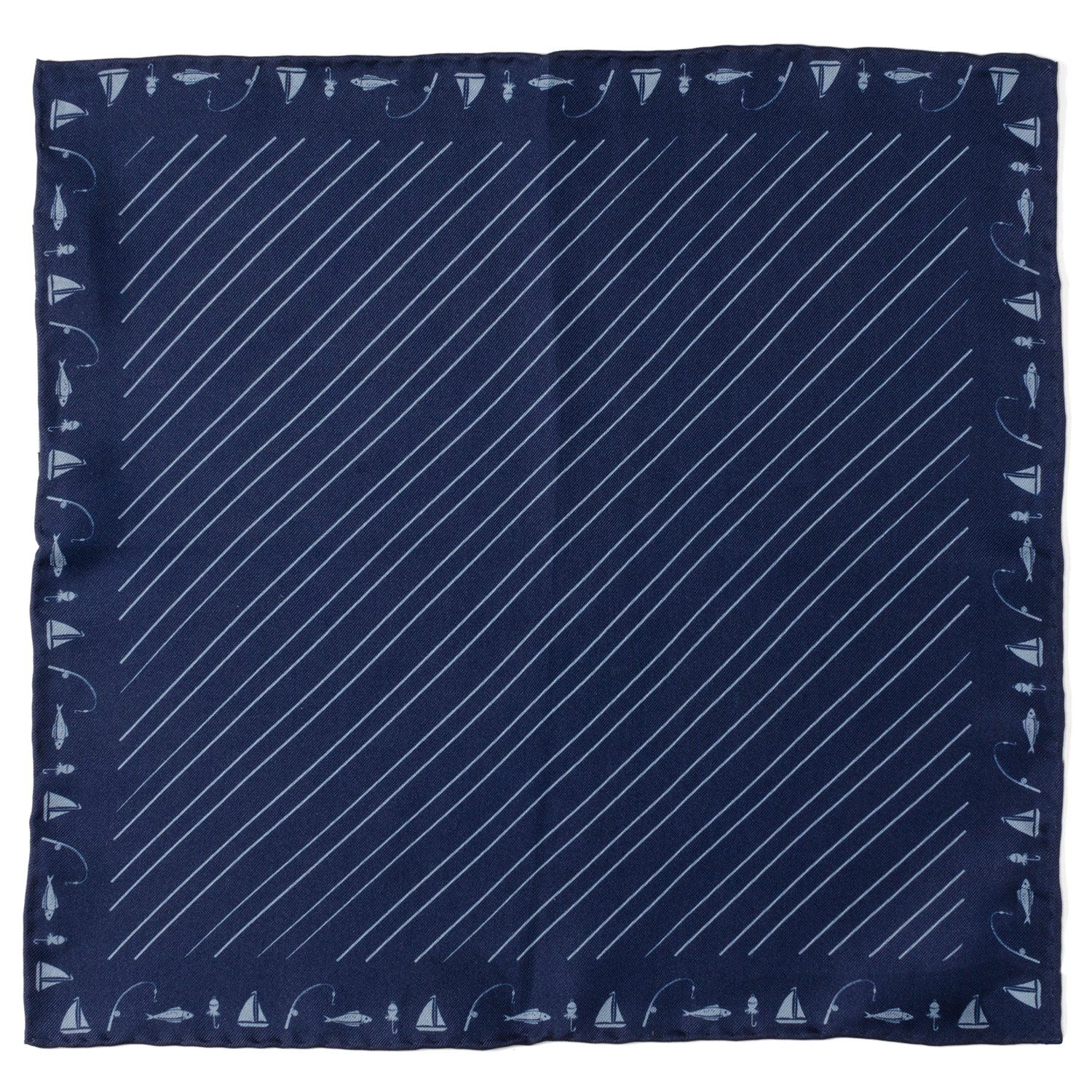 Nautical Blue Pocket Square Image 1