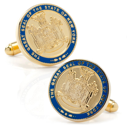 Cufflinks Inc - New York State Seal Enamel Cufflinks Image 1