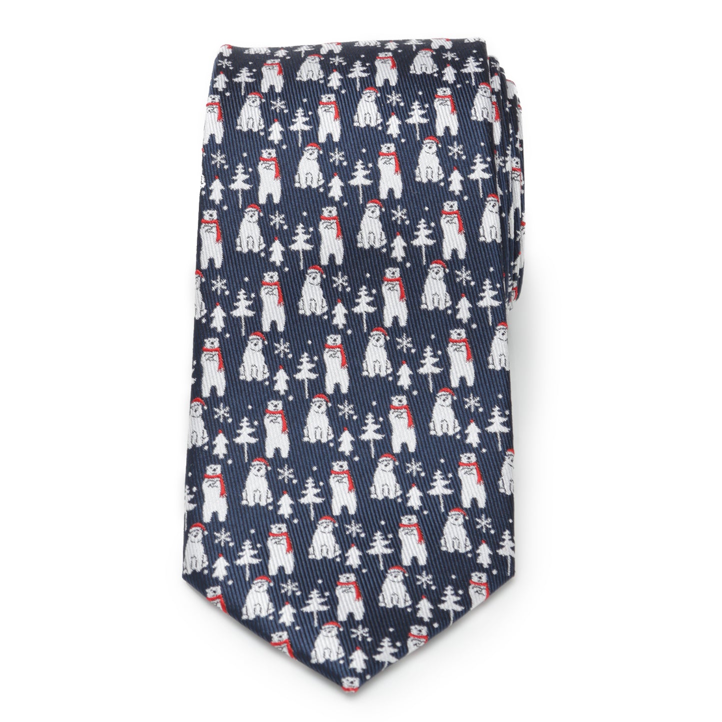 Polar Bear Blue Men's Tie Image 3