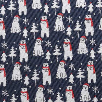 Polar Bear Blue Men's Tie Image 5