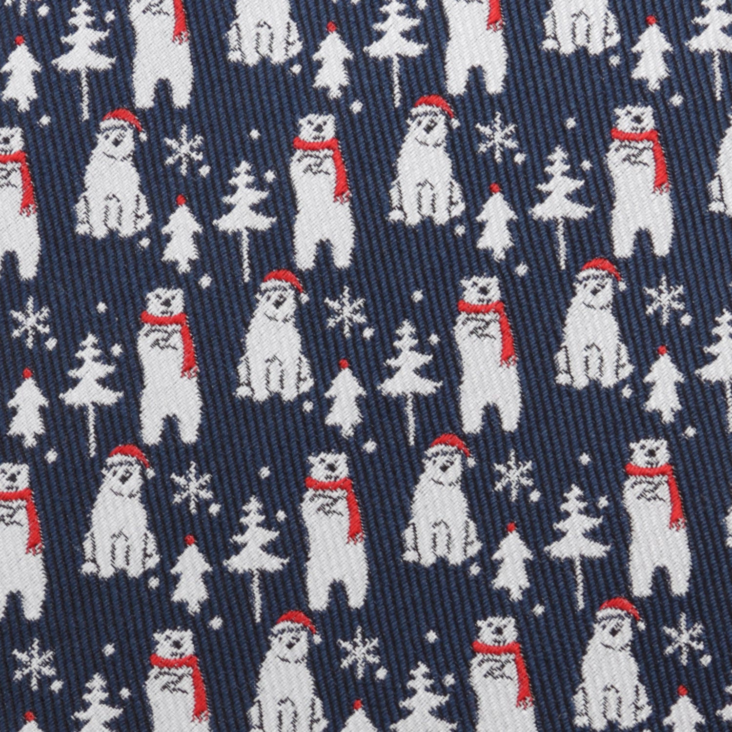 Polar Bear Blue Men's Tie Image 5