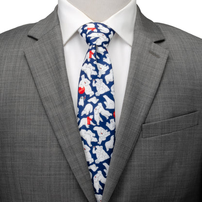 Coca-Cola Polar Bear Navy Blue Men's Tie Image 2