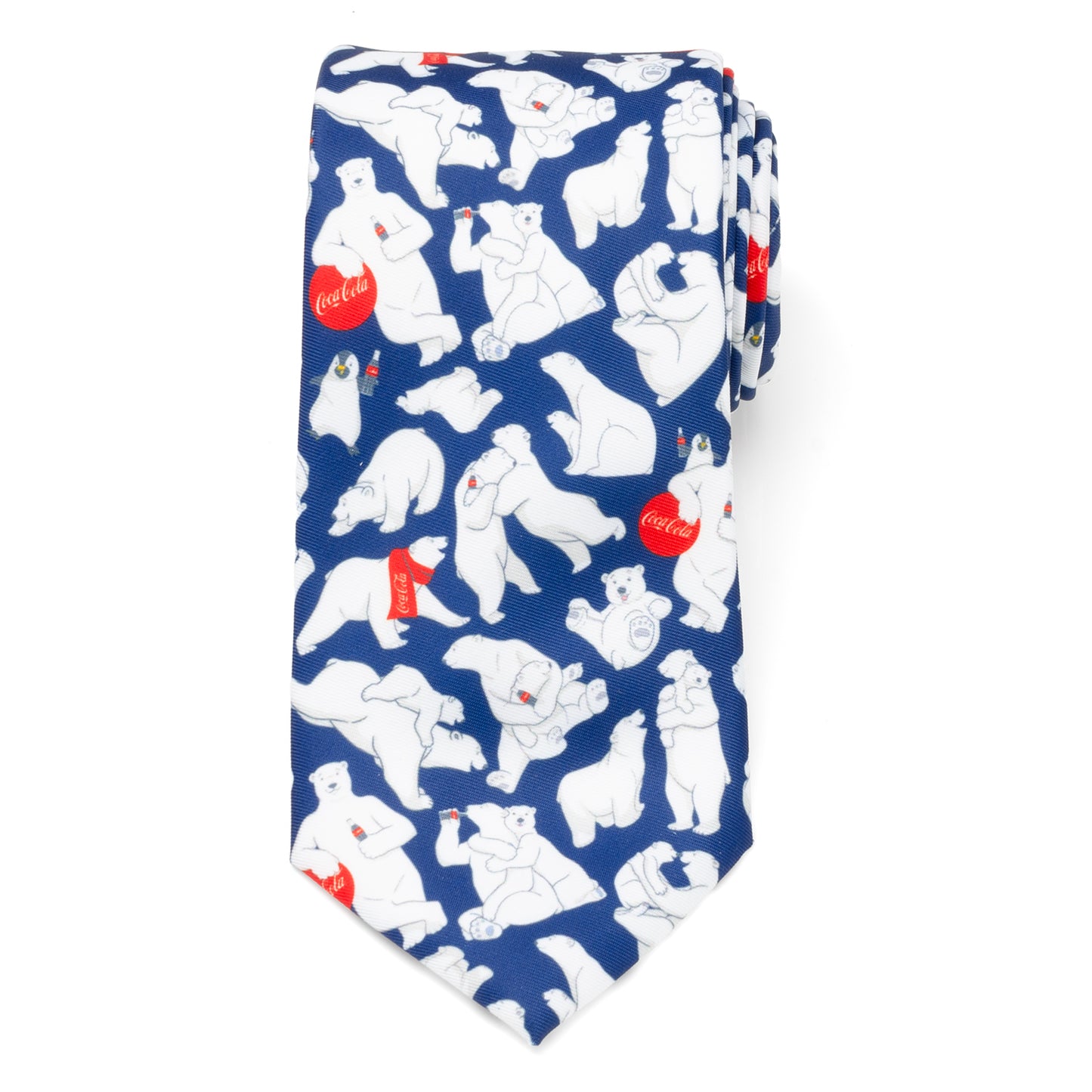 Coca-Cola Polar Bear Navy Blue Men's Tie Image 3