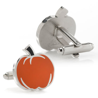 Pumpkin Enamel Cufflinks Image 2