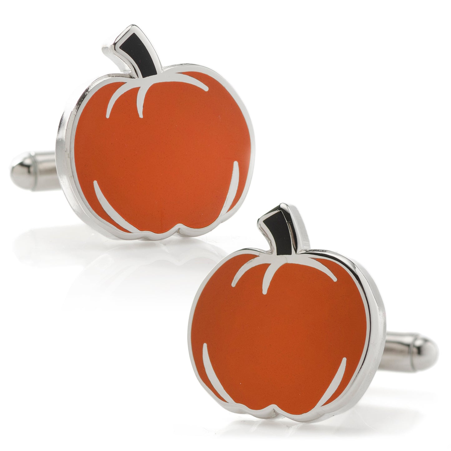 Pumpkin Enamel Cufflinks Image 1