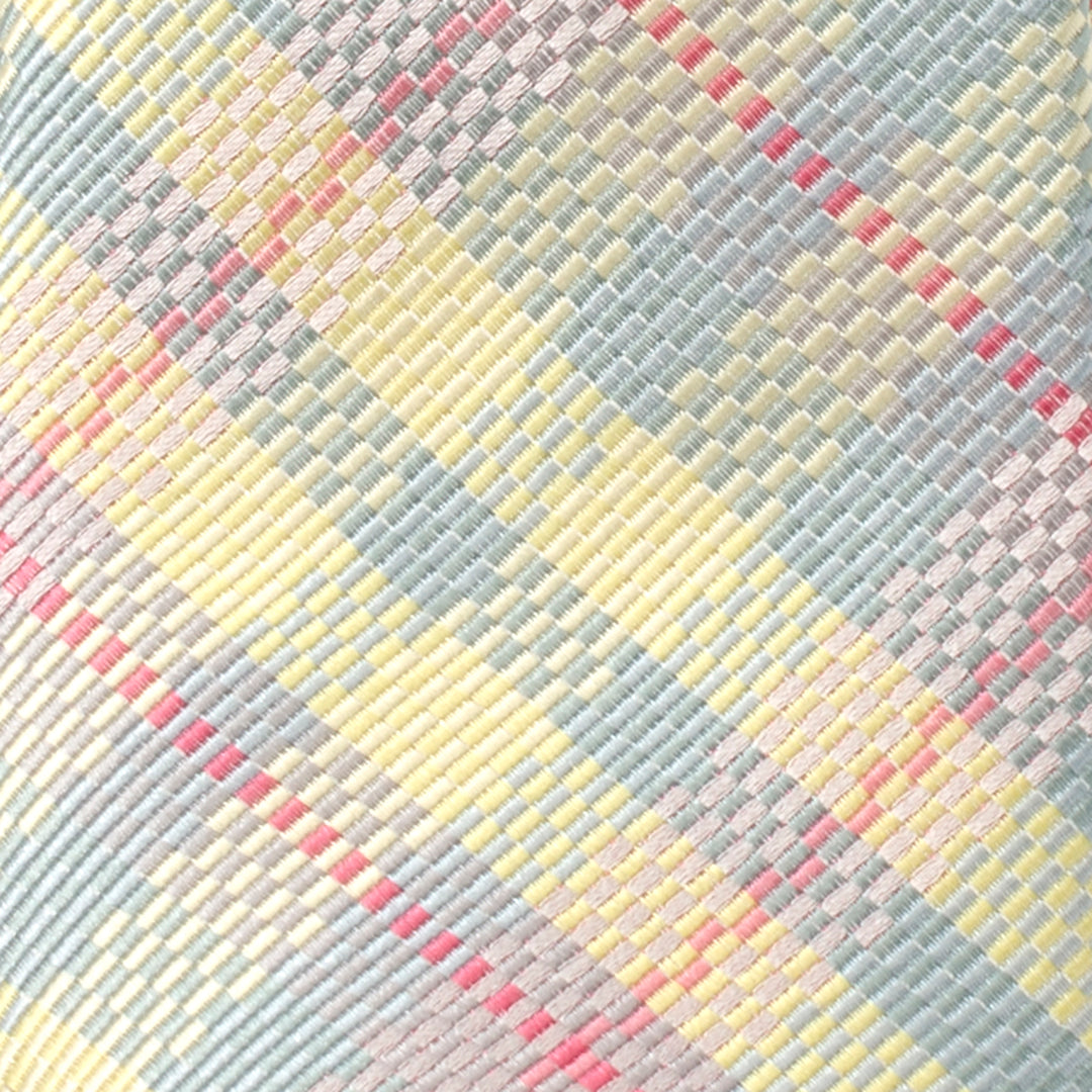 Pastel Plaid Men's Tie Image 4