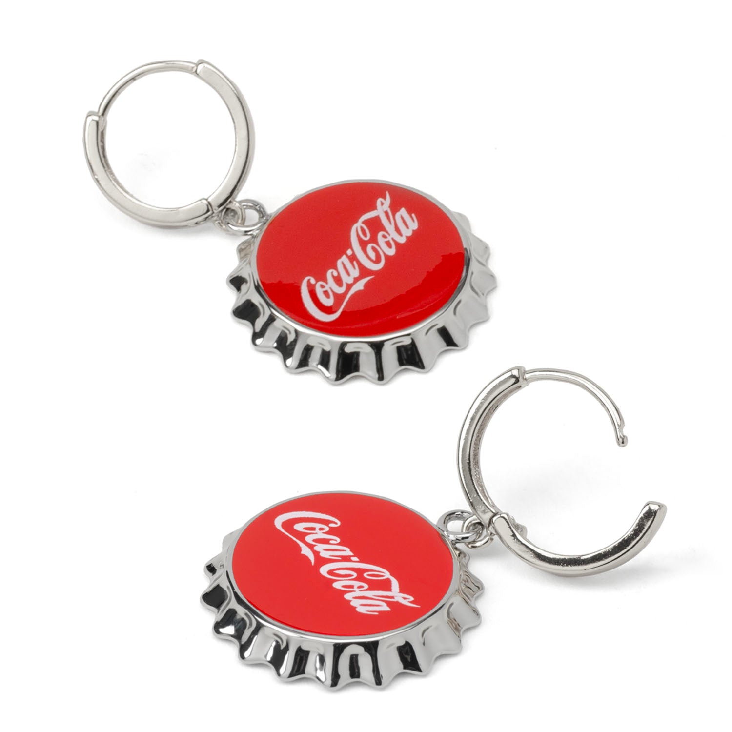 Coca-Cola Red Bottle Cap Earrings Image 4