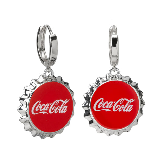 Coca-Cola Red Bottle Cap Earrings Image 1
