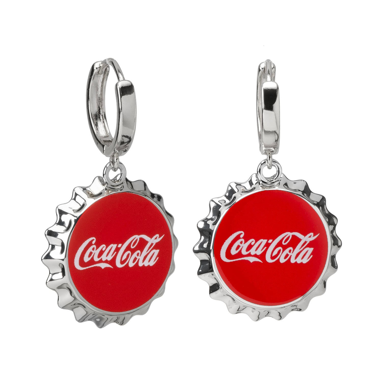 Coca-Cola Red Bottle Cap Earrings Image 1
