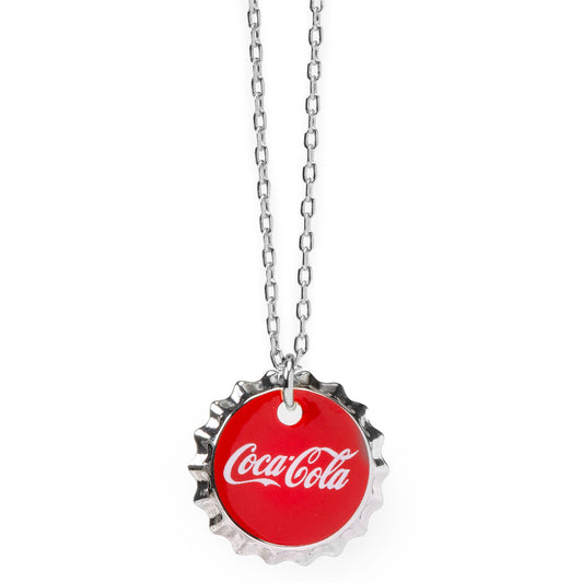 Coca-Cola Red Bottle Cap Necklace Image 1