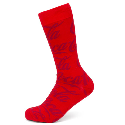 Coca-Cola Red Logo Dress Socks Image 1