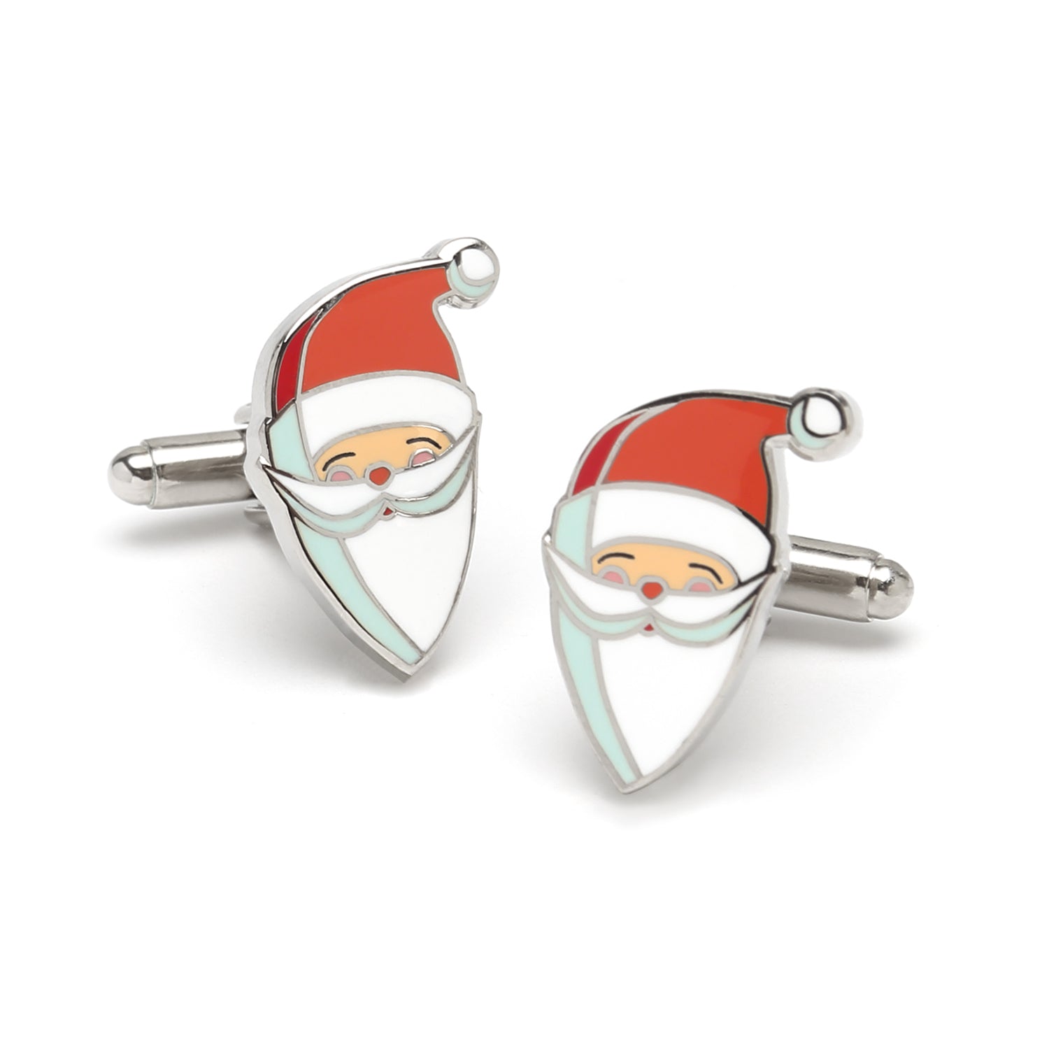 Retro Santa Cufflinks Image 1