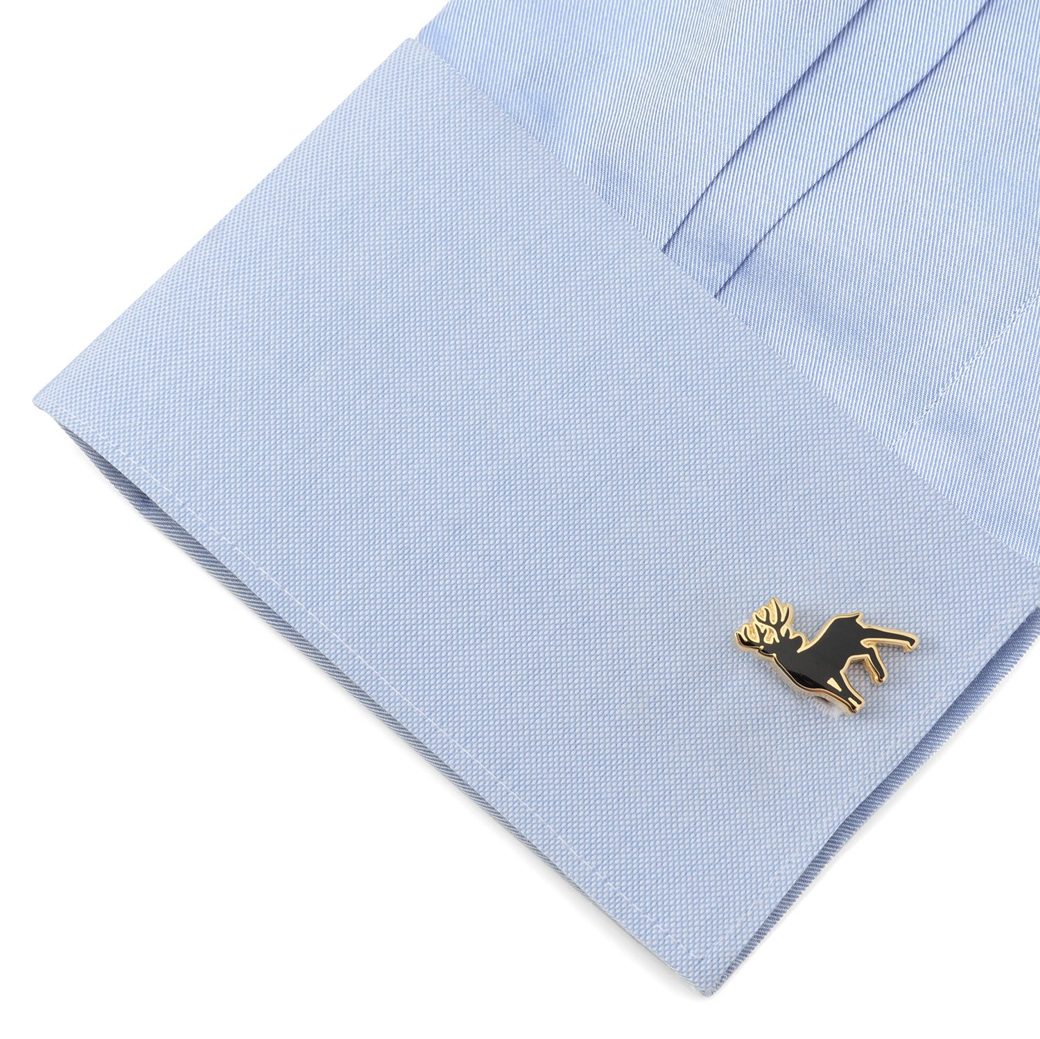 Stag Deer Gold Cufflinks Image 3