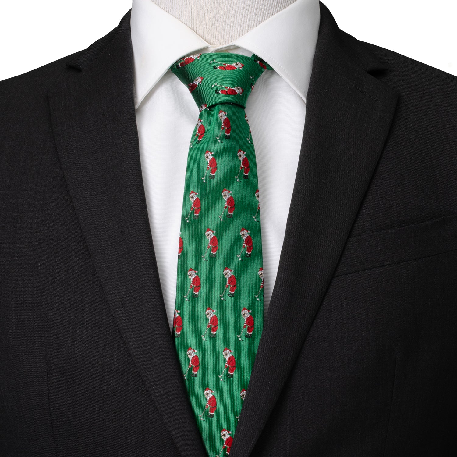 Cufflinks Inc - Santa Golf Par-Tee Men's Green Tie Image 2