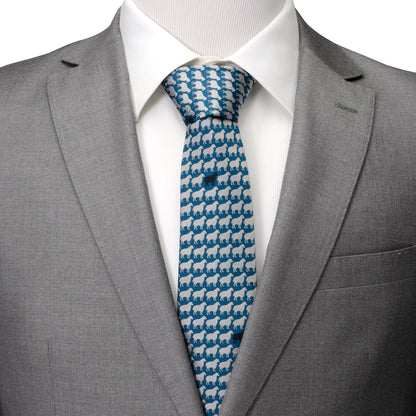 Black Sheep Blue Silk Men's Tie Image 2