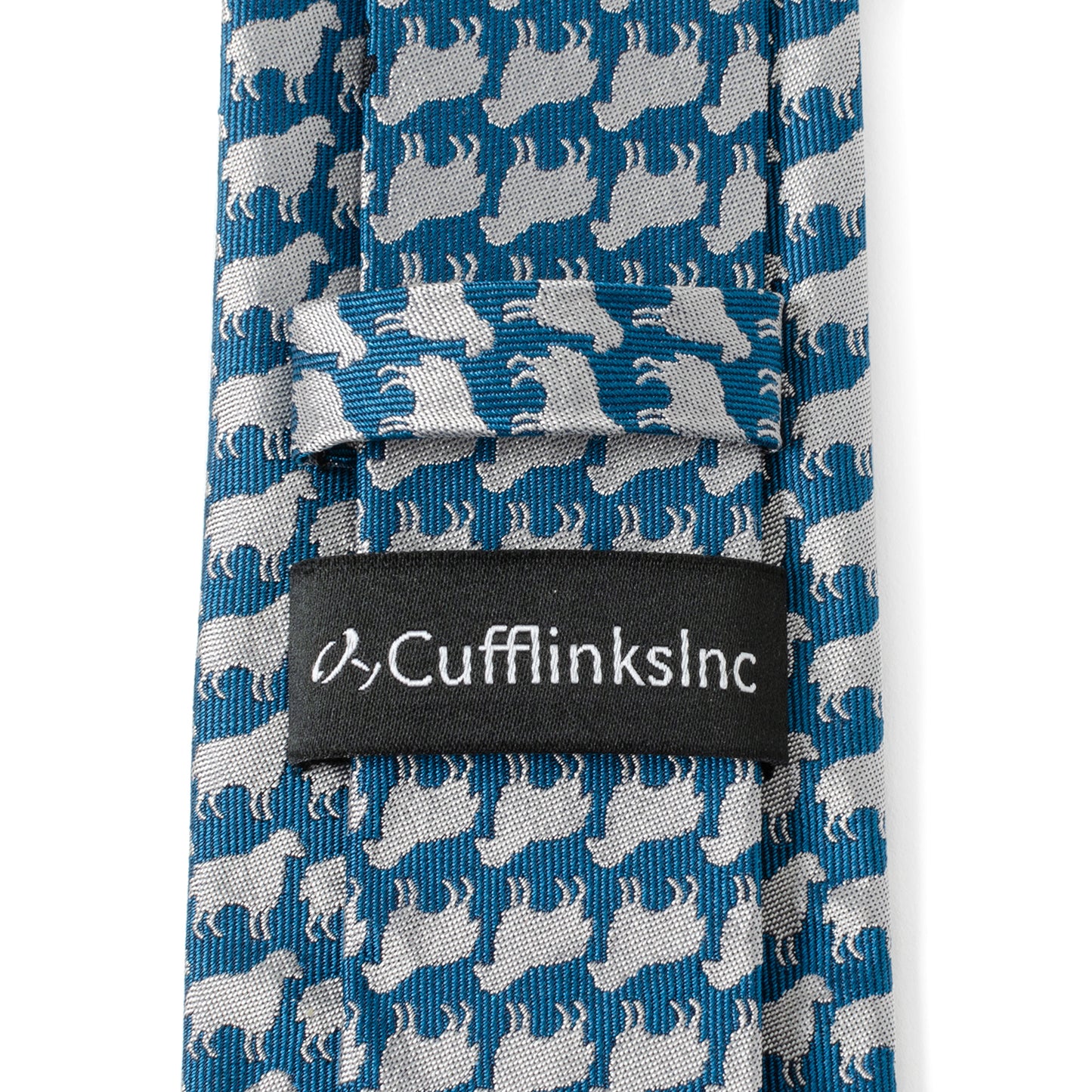 Black Sheep Blue Silk Men's Tie Image 5