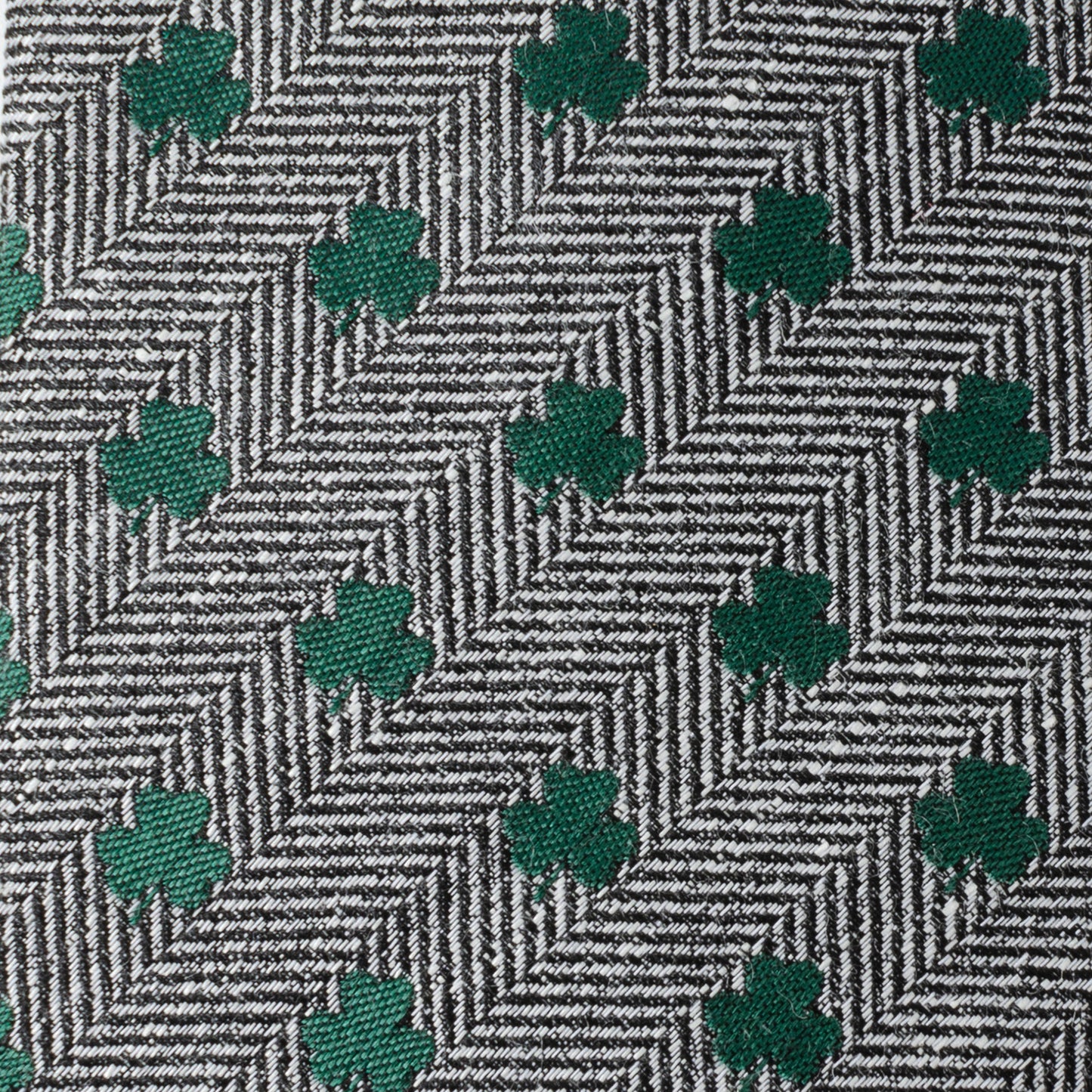 Herringbone Shamrock Men's Tie Image 5