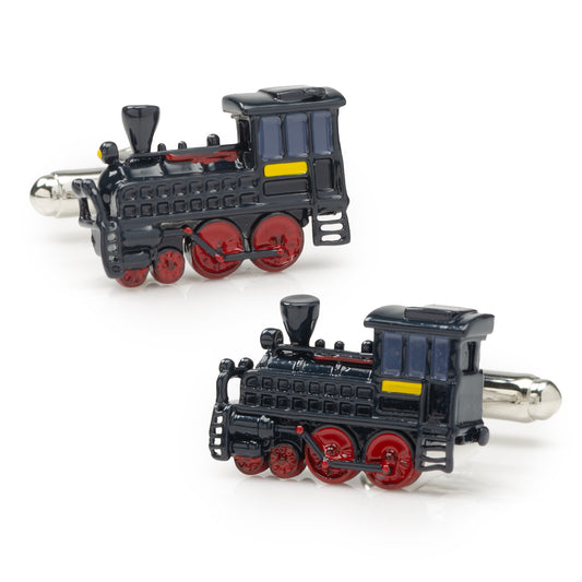 3D Steam Engine Cufflinks Image 1