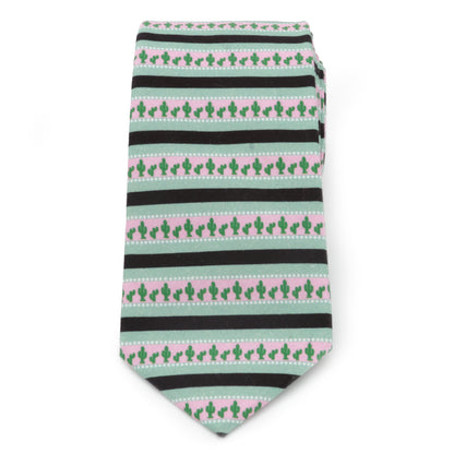 Cufflinks, Inc Texas Cactus Stripe Sage Men’s Tie Image 3